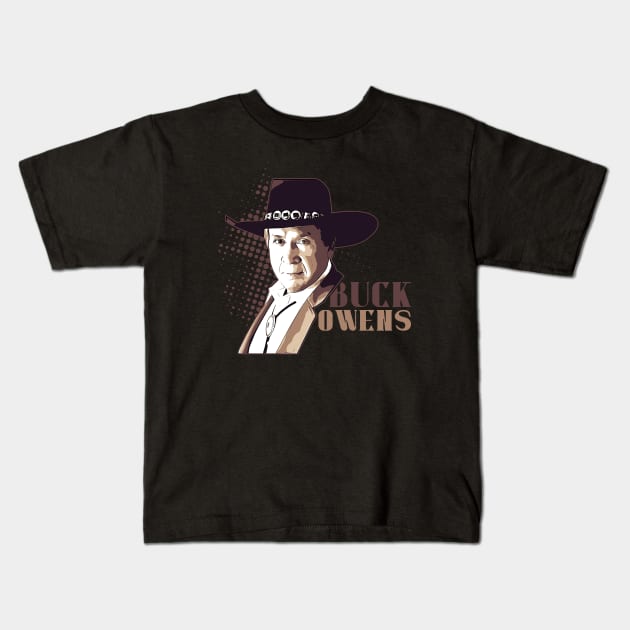 Buck owens // American music Kids T-Shirt by Degiab